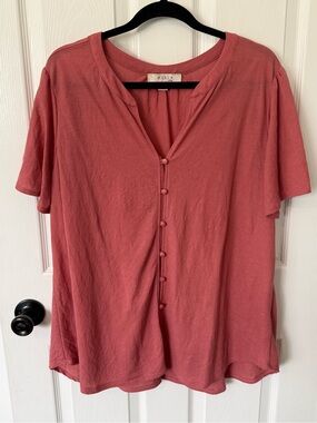 Misia Curvy Dusty Rose Blouse 2X